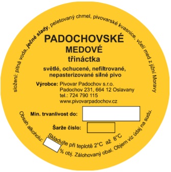 13 Padochovský MEDOVÝ speciál (30L) (PET-KEG)
