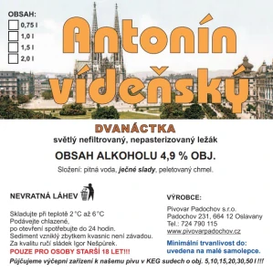 Antonín vídeňský DVANÁCTKA (0,75L-2L) č.2