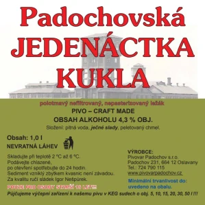 KUKLA JEDENÁCTKA polotmavý ležák (1L) č.4