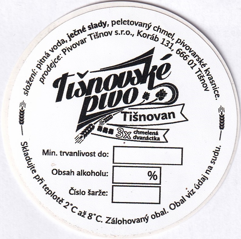 Tišnovské pivo Tišnovan (sudovka)
