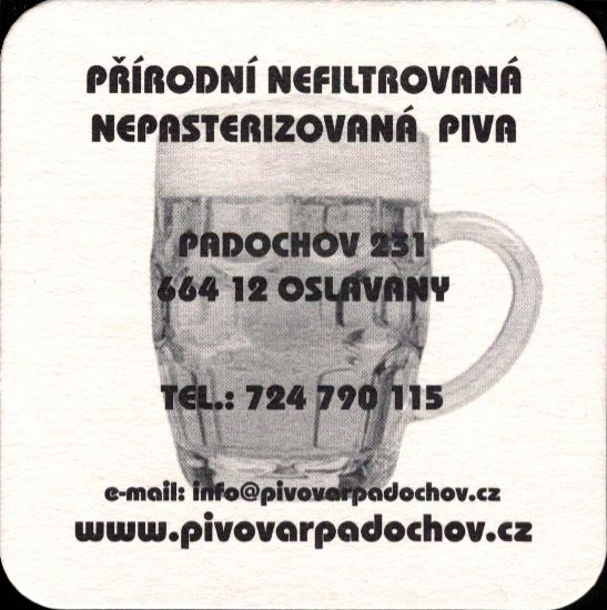 PIVNÍ TÁCEK Pivovar Padochov s.r.o. č.3