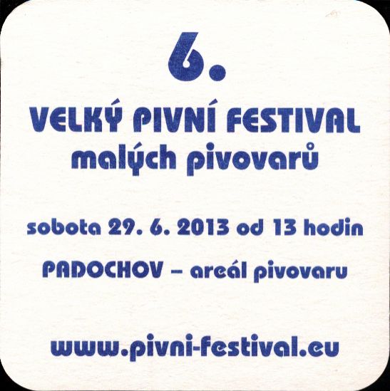 PIVNÍ TÁCEK Pivovar Padochov s.r.o. č.5