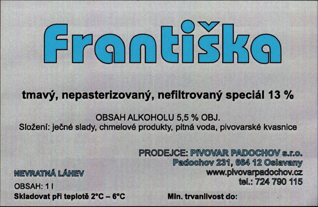 FRANTIŠKA TMAVÝ SPECIAL