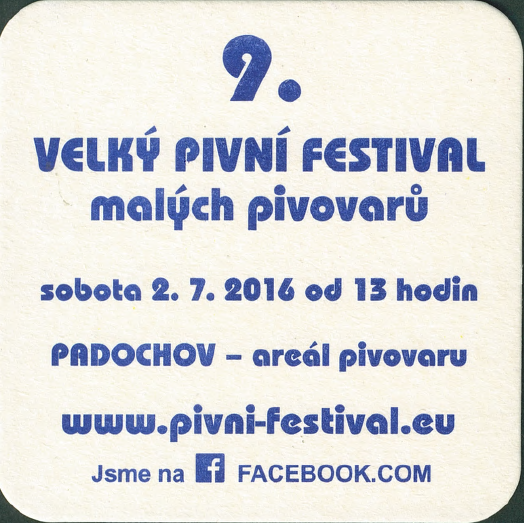 PIVNÍ TÁCEK Pivovar Padochov s.r.o. č.15