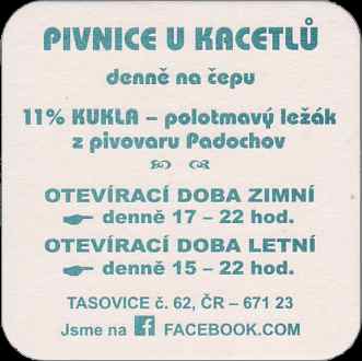 PIVNÍ TÁCEK Pivovar Padochov s.r.o. č.17