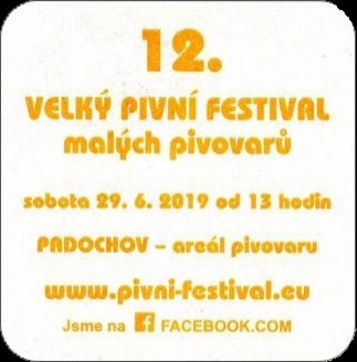 PIVNÍ TÁCEK Pivovar Padochov s.r.o. č.22